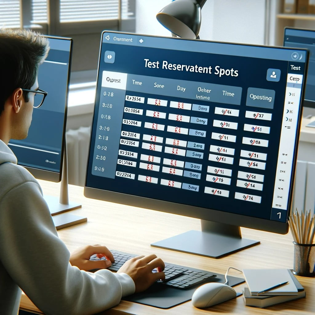 New feature in the Test Centre: clearer information on test bookings ...