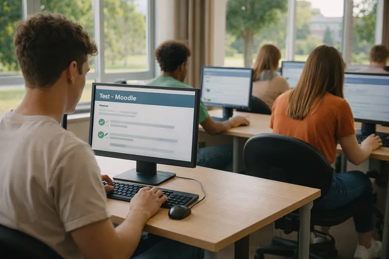 Studenti píší test