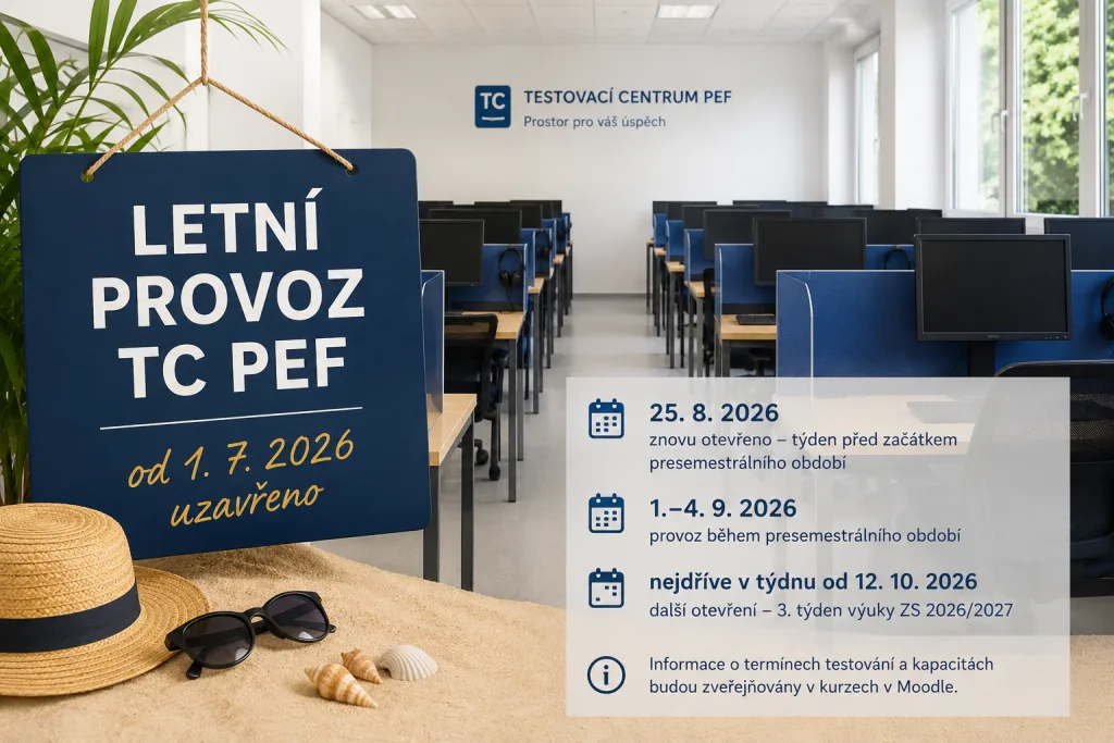Letní provoz a zavření TC PE